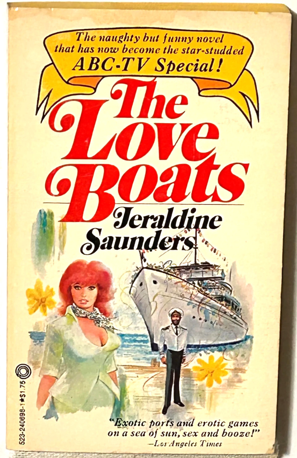 1977 Love Boat novel Love Boats Jeraldine Saunders Vintage TV tie-in pb book