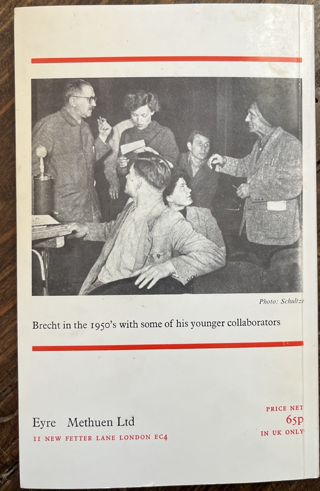 1971 Bertolt Brecht THE MESSINGKAUF DIALOGUES Methuen Vintage Trade Softcover