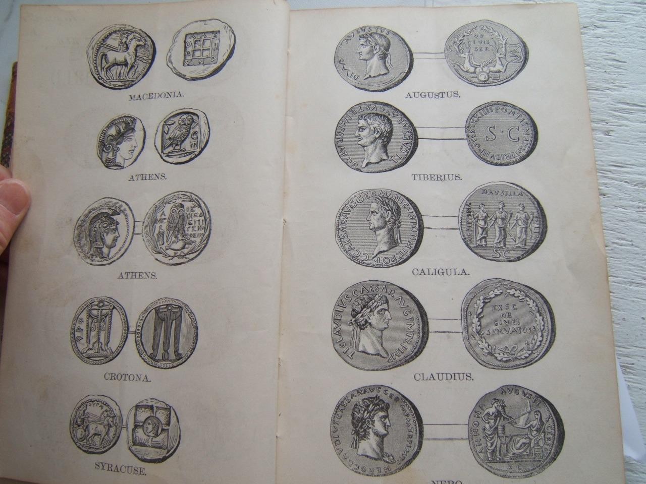 ANTIQUE 1856 ANTIQUITY OF COINS, ELENOIRE, BY WILLIAM HUME PLUS AUCTION CATALOGS