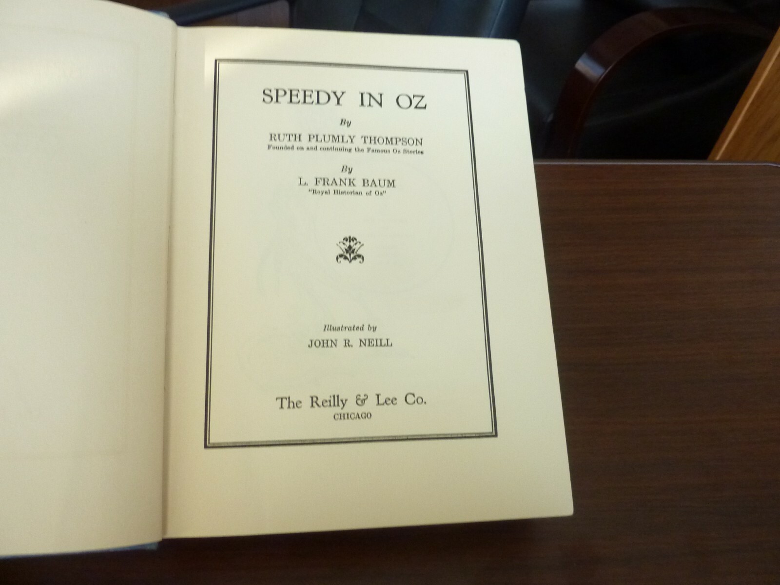 Speedy in Oz by Ruth Plumly Thompson (L. Frank Baum)