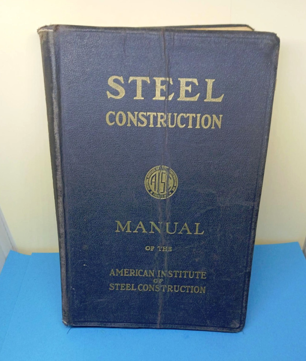 A.I.S.C Steel Construction Manual 5th Edition 13th Printing 1952