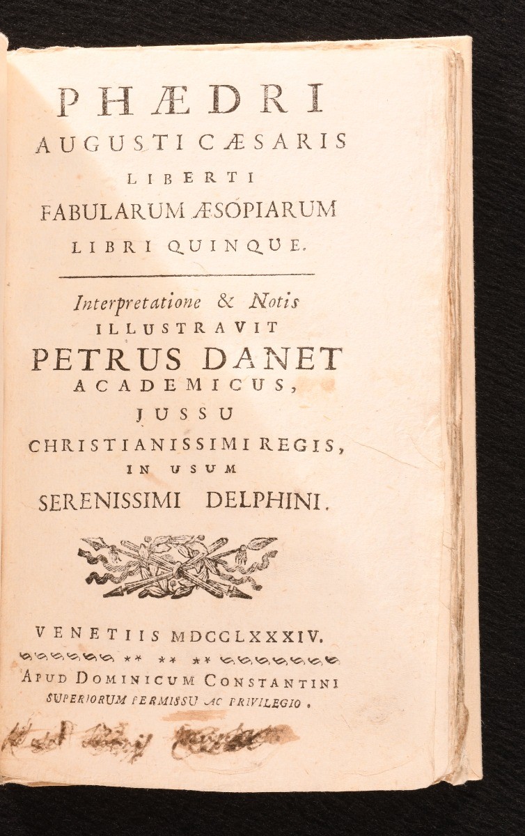1784 Phaedri Augusti Caesaris Liberti Fabularum Aesopiarum Libri Quinque Petr…