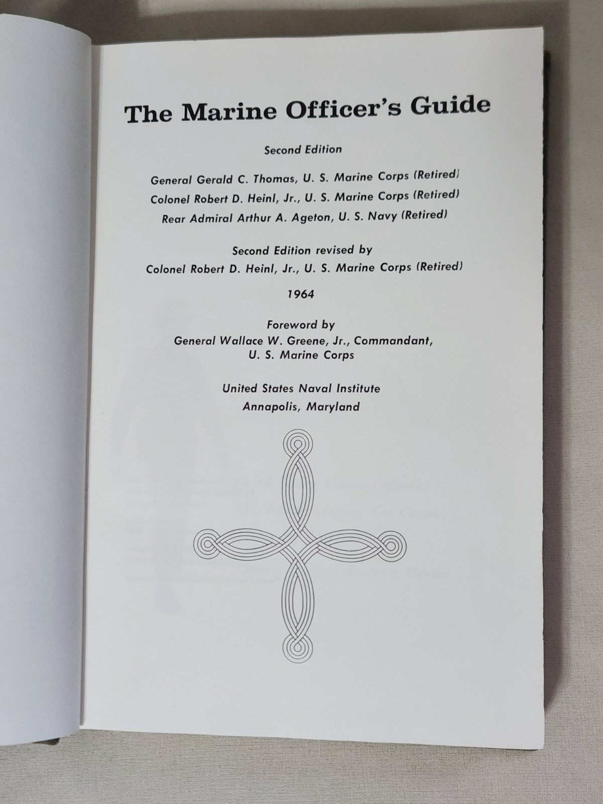 Marine Officer’s Guide 2nd Edition 1964 USMC United States Marine Corps Vintage
