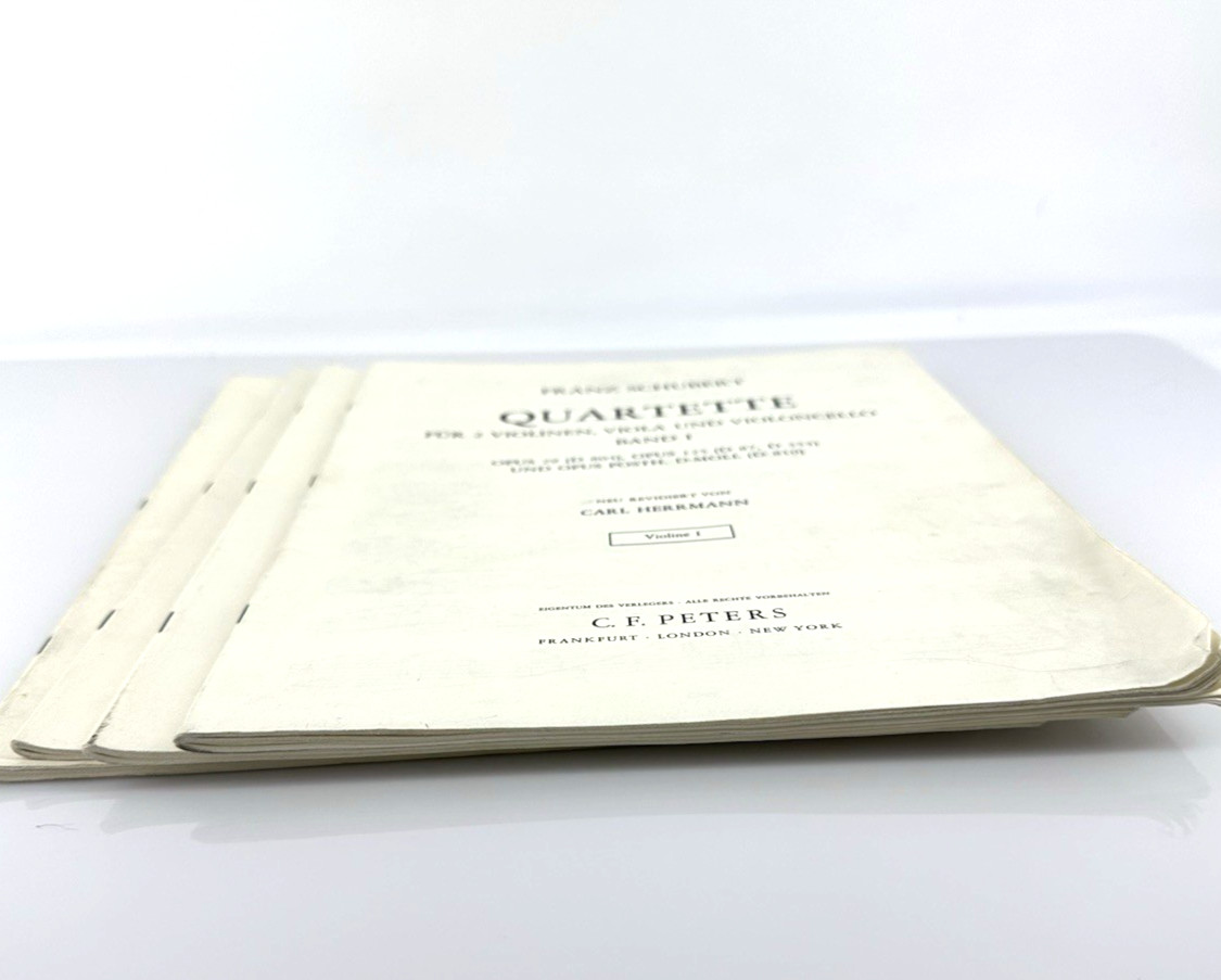 Vintage Schubert String Quartet Parts Band I C.F. Peters Complete Set D810 D804