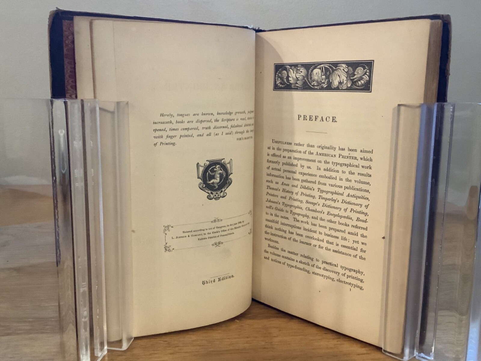 1867 The American Printer: Manual Of Typography Thomas MacKellar 3rd Ed.