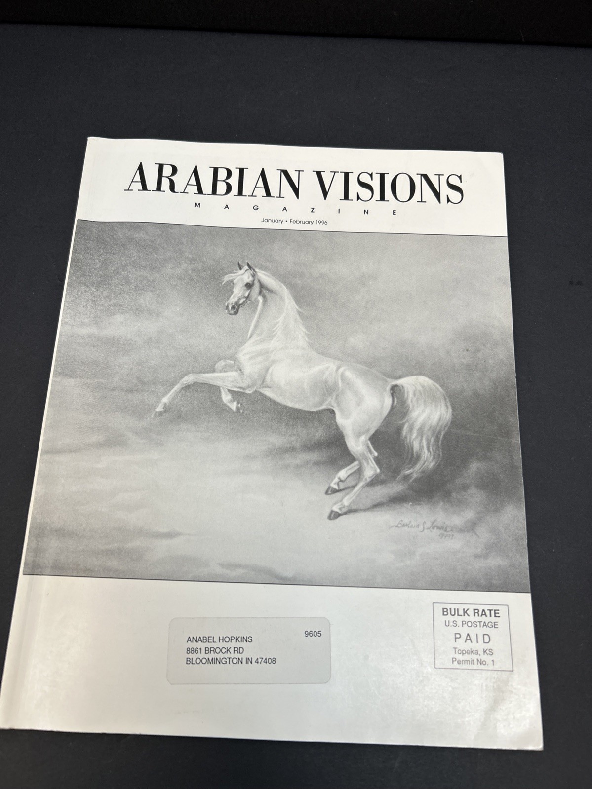 Arabian Visions Magazine Horse January – February 1996 Vintage