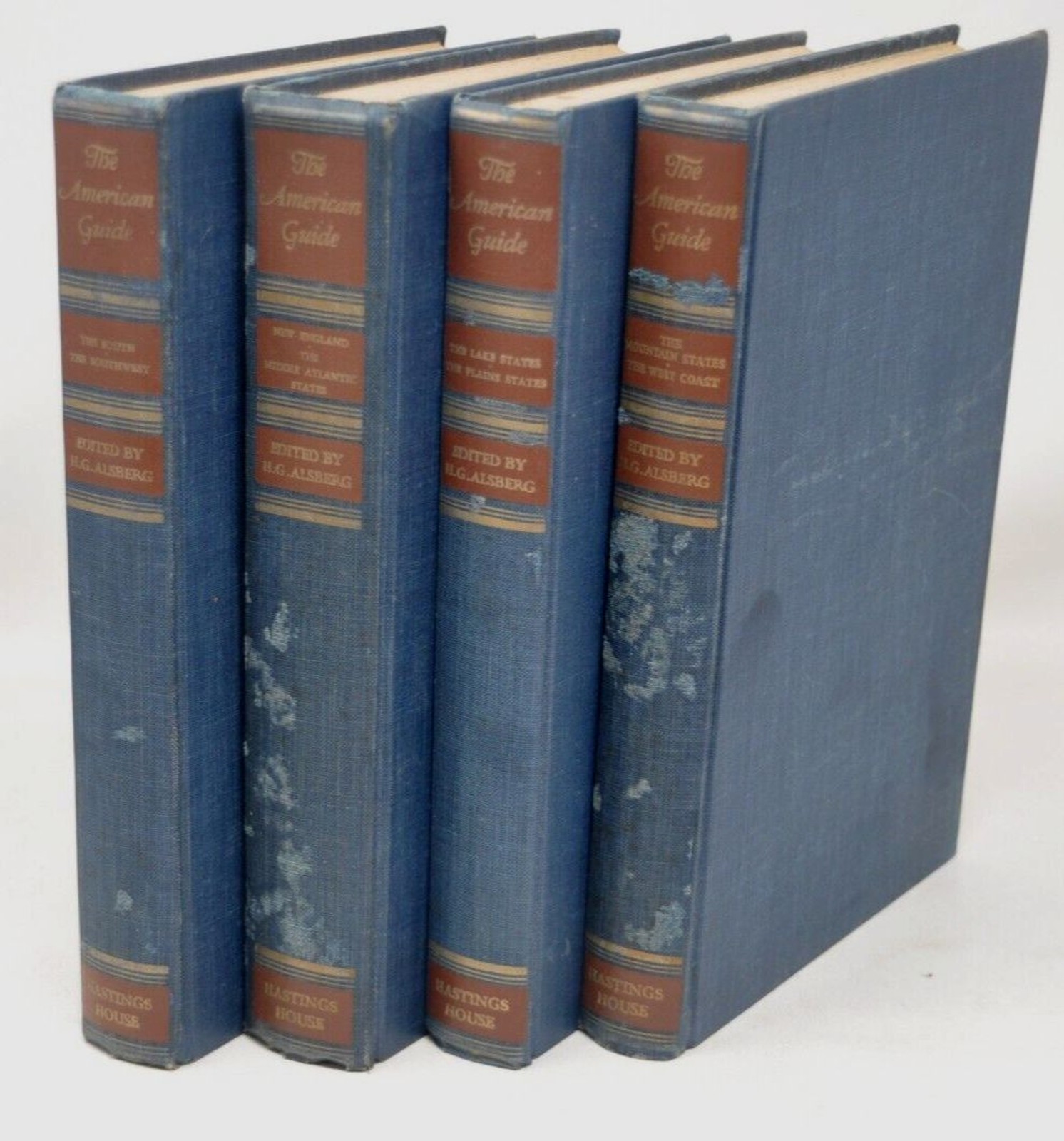The American Guide Complete 4 HB Book Set Henry G. Alsberg 1949 Hastings House