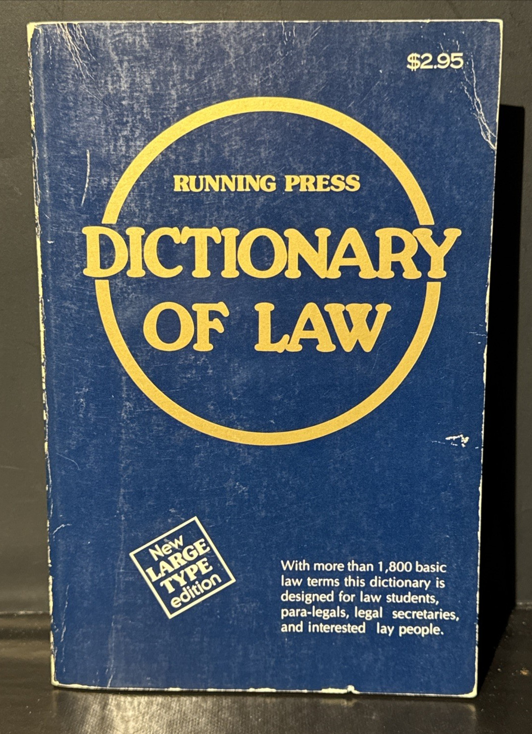 Dictionary of Law – Running Press – 1976 – Large Type Edition