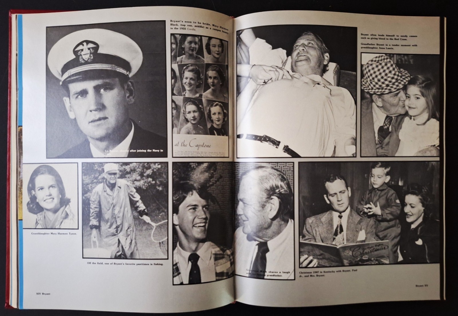 1982 University of Alabama Yearbook BEAR BRYANT’S LAST YEAR -Facsimile Signature