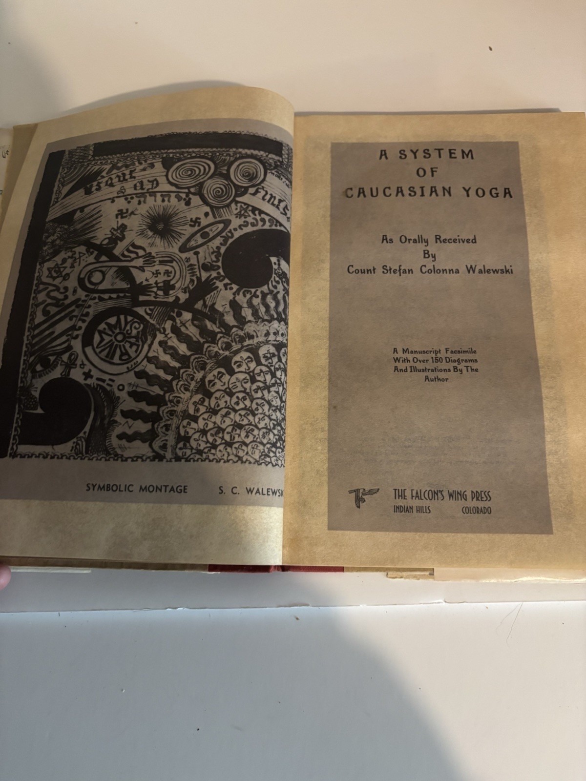 Count Stefan Colonna Walewski / A System of Caucasian Yoga 1955 First Edition