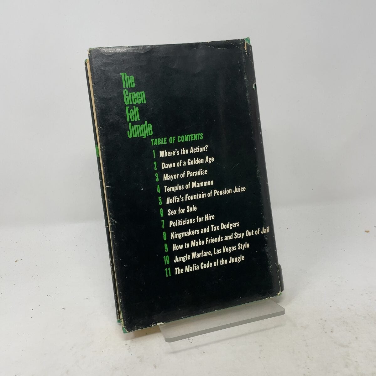 The Green Felt Jungle by Ed Reid/Ovid Demaris HC First Edition Very Good 1963