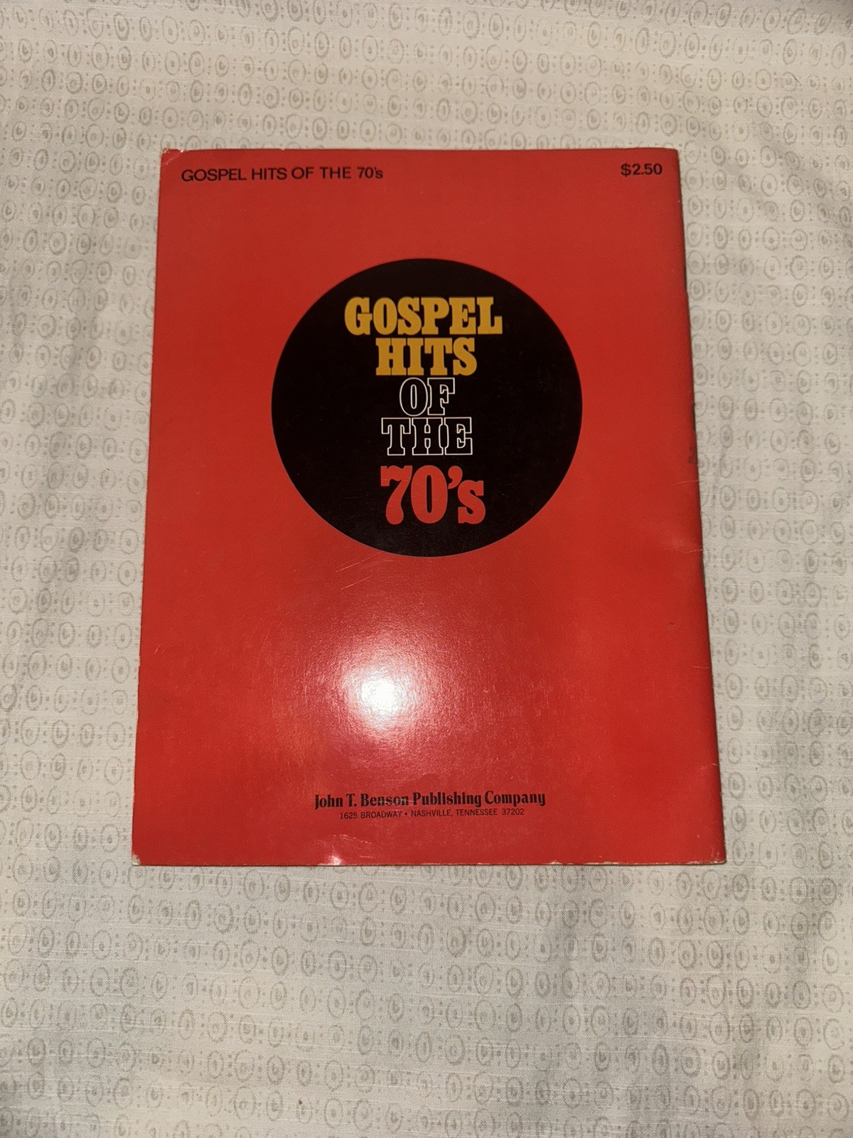 Gospel Hits of the 70s SC 1971 Song Sheet Music Book John T Benson Vintage
