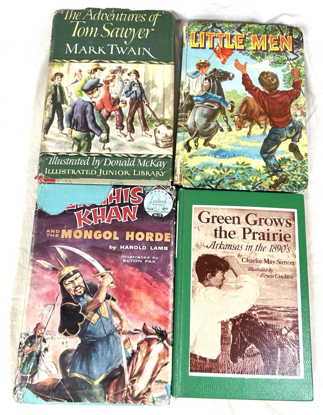 Lot Of 4 Vintage 1940 – 1950’s Era Children’s Young Adults Books