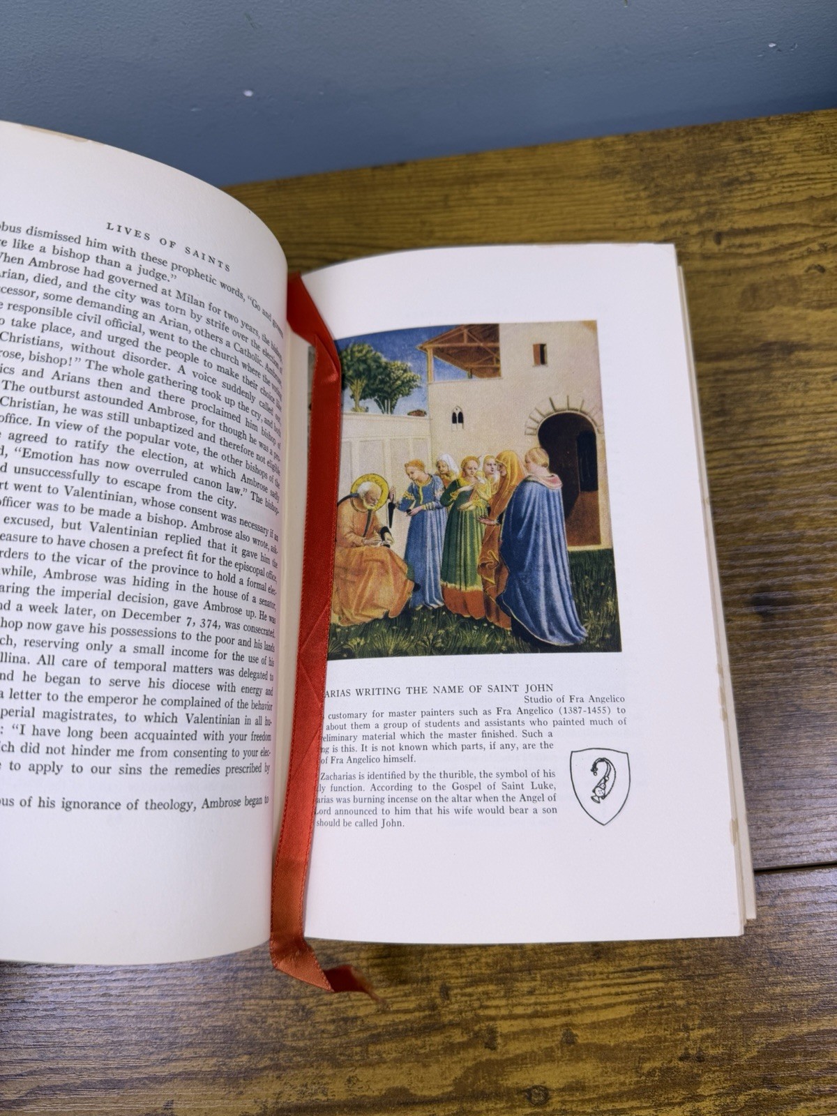 Lives of Saints Selected and Illustrated 1954 John J. Crawley Edition Hardcover