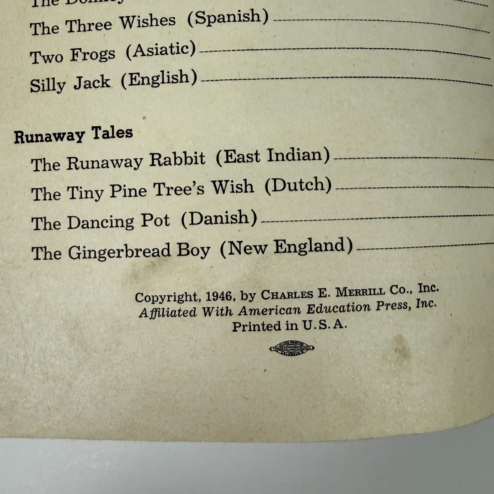 1946 First Fairy Tales Giants and Fairies Charles Merrill Readers 2 Book Lot