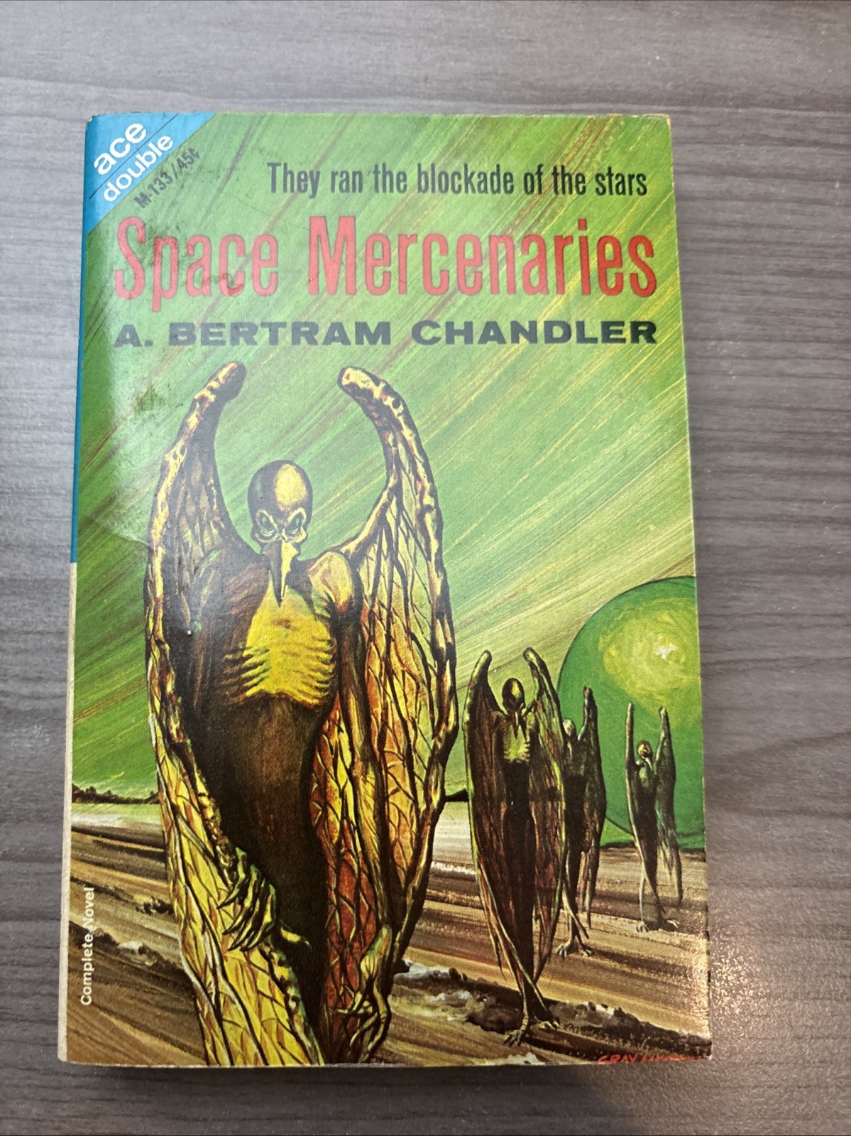 A. Bertram Chandler-Space Mercenaries / Emil Petaja-Caves of Mars 1st Ed # M-133