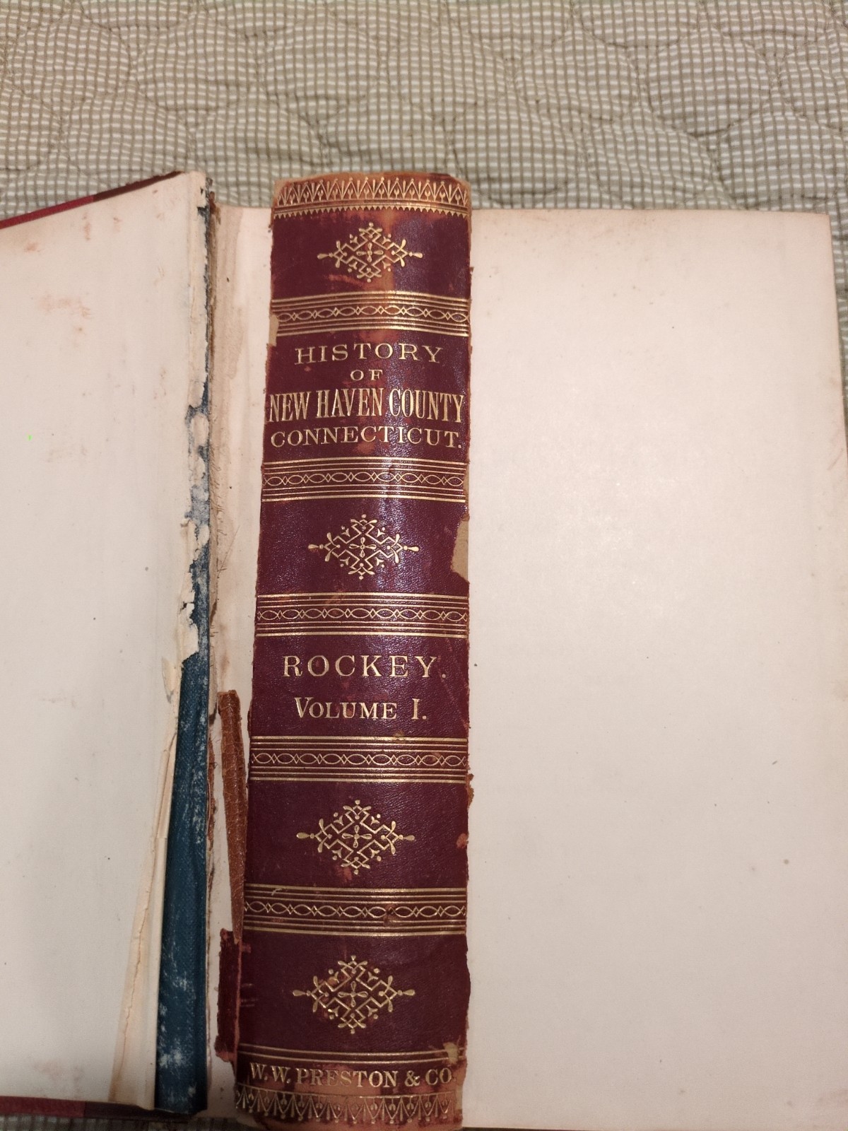 HISTORY OF NEW HAVEN COUNTY CT. J. L. Rockey. Two Vol Lot I and II 1892
