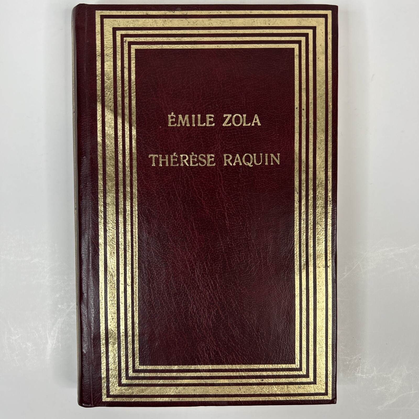 ÉMILE ZOLA – Thérèse Raquin livre à couverture rigide 1989