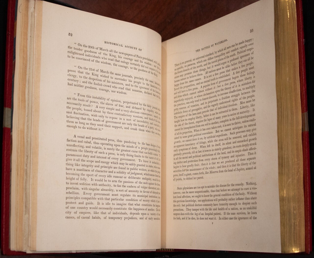 1817 The Battle of Waterloo Bound by Riviere Color Plates First Edition 12″ Tall