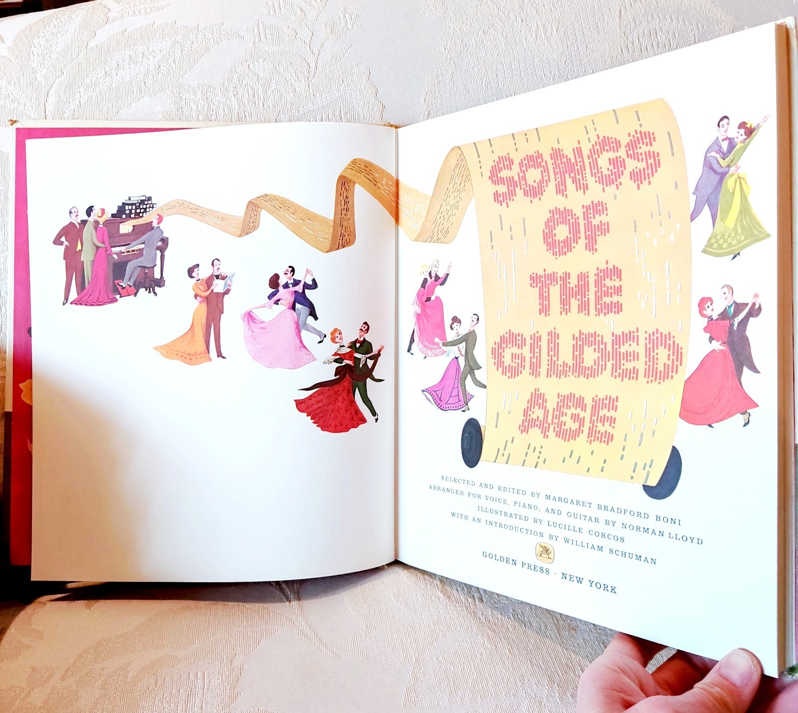 #9408 Golden Press HC 1960 SONGS OF THE GILDED AGE Boni Lloyd Corcos Clean Copy!