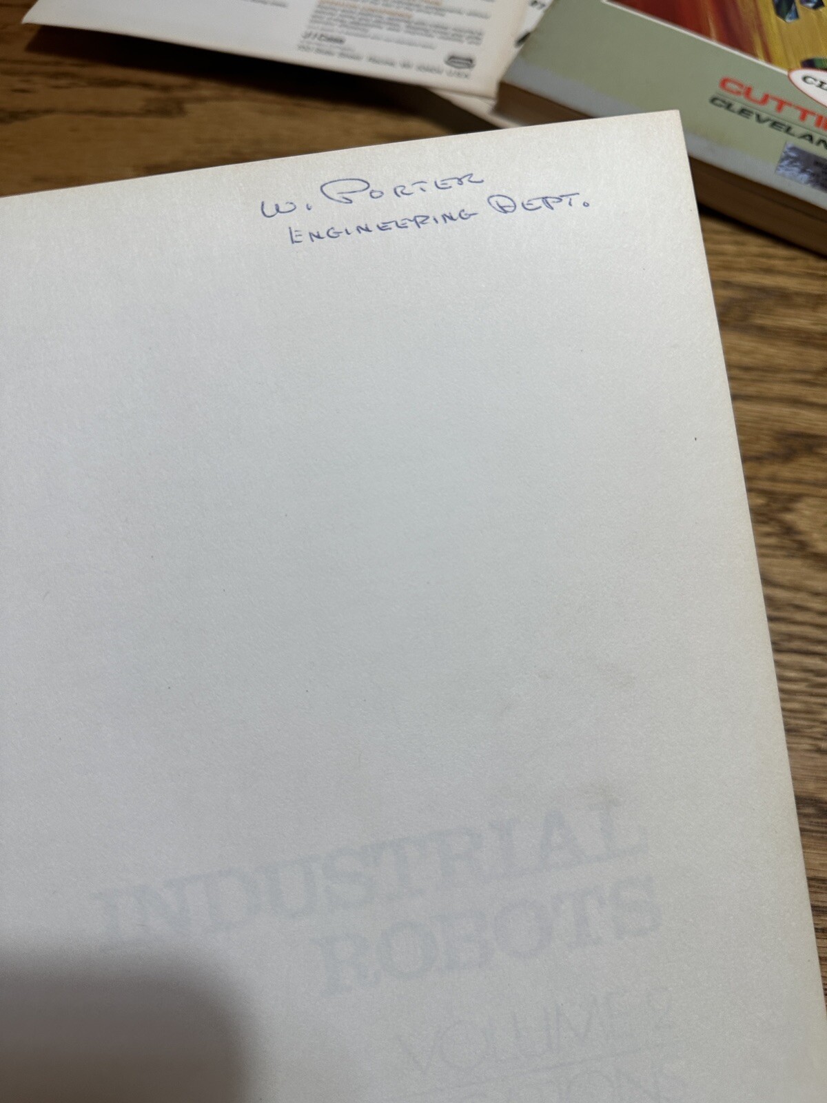 1979 Industrial Robots Applications Vol II SME Manufacturing Automation Robotics
