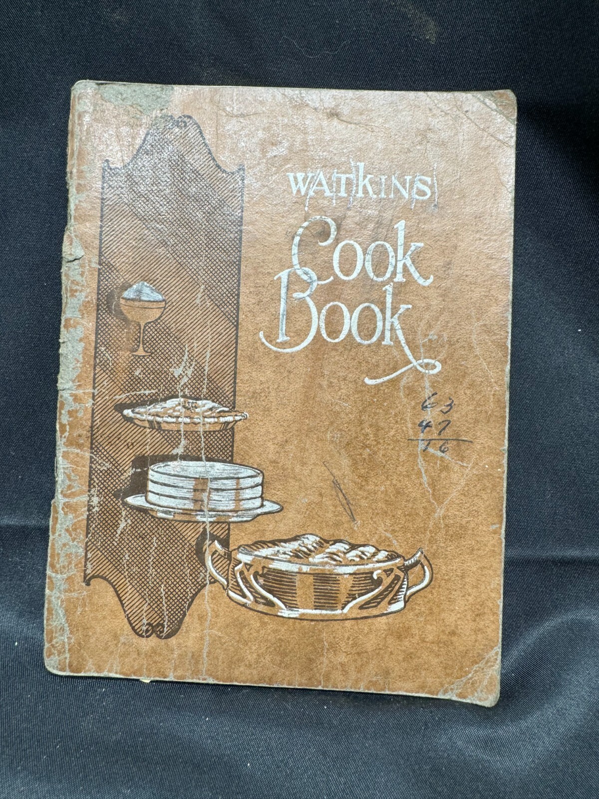 Brown Softcover Watkins Cook Book booklet 1926 Cookbook J.R. Watkins Company