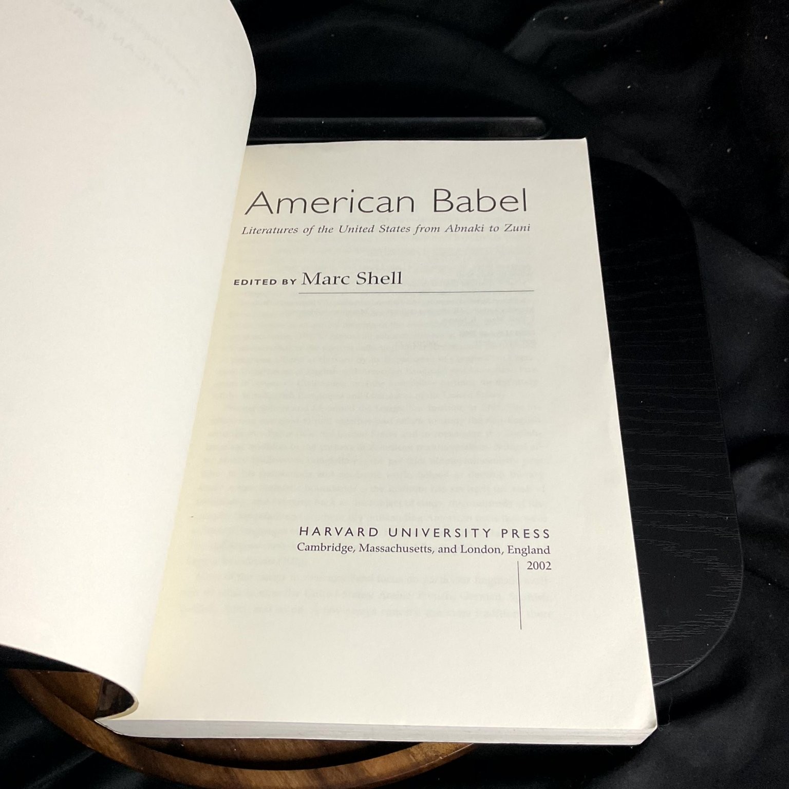 AMERICAN BABEL Marc Shell Harvard English Studies 2002 Literatures United States