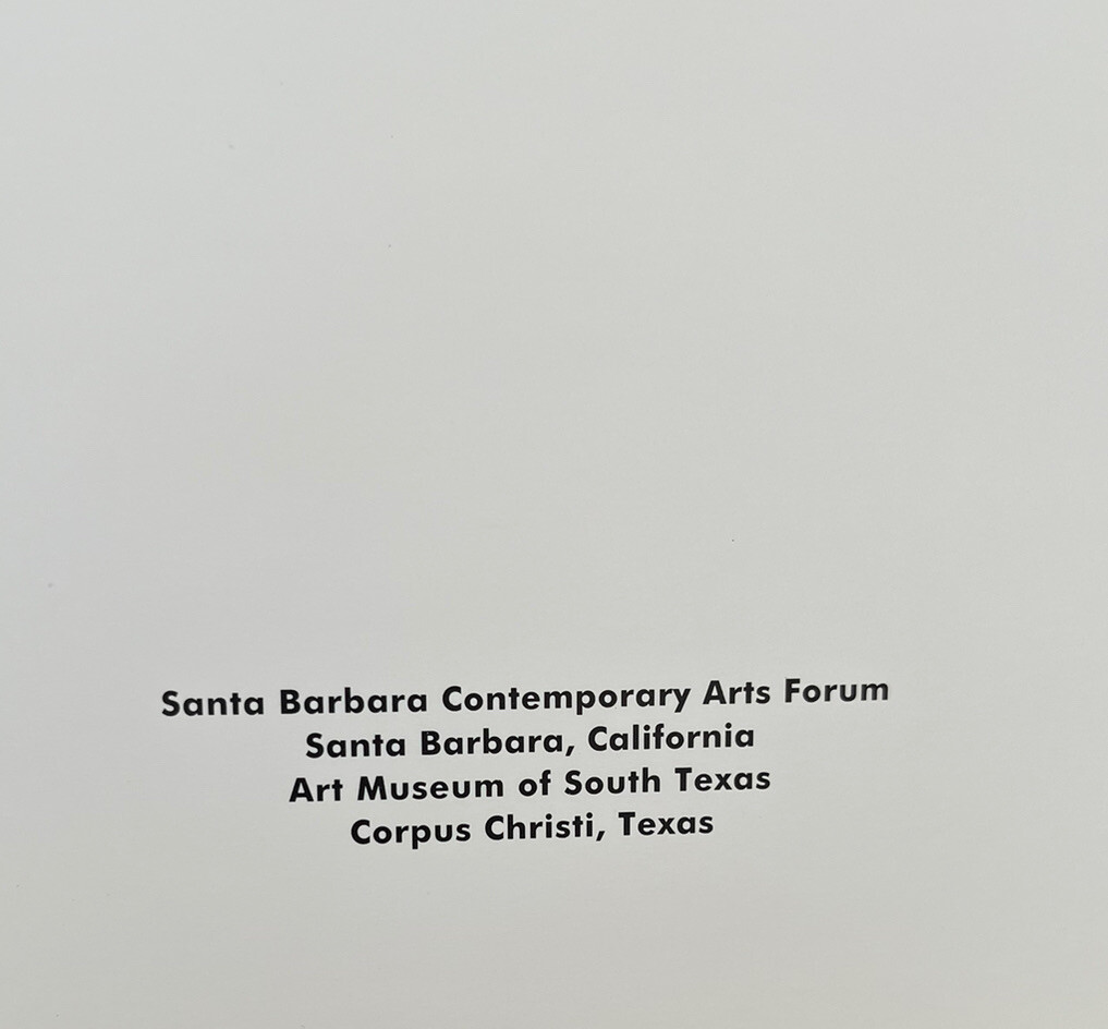 Jene Highstein Gallery Landscape Signed Art Book Hardcover Santa Barbara Texas