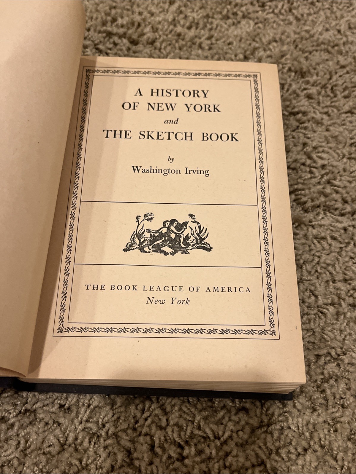 A History of New York and The Sketch Book by Washington Irving Book League