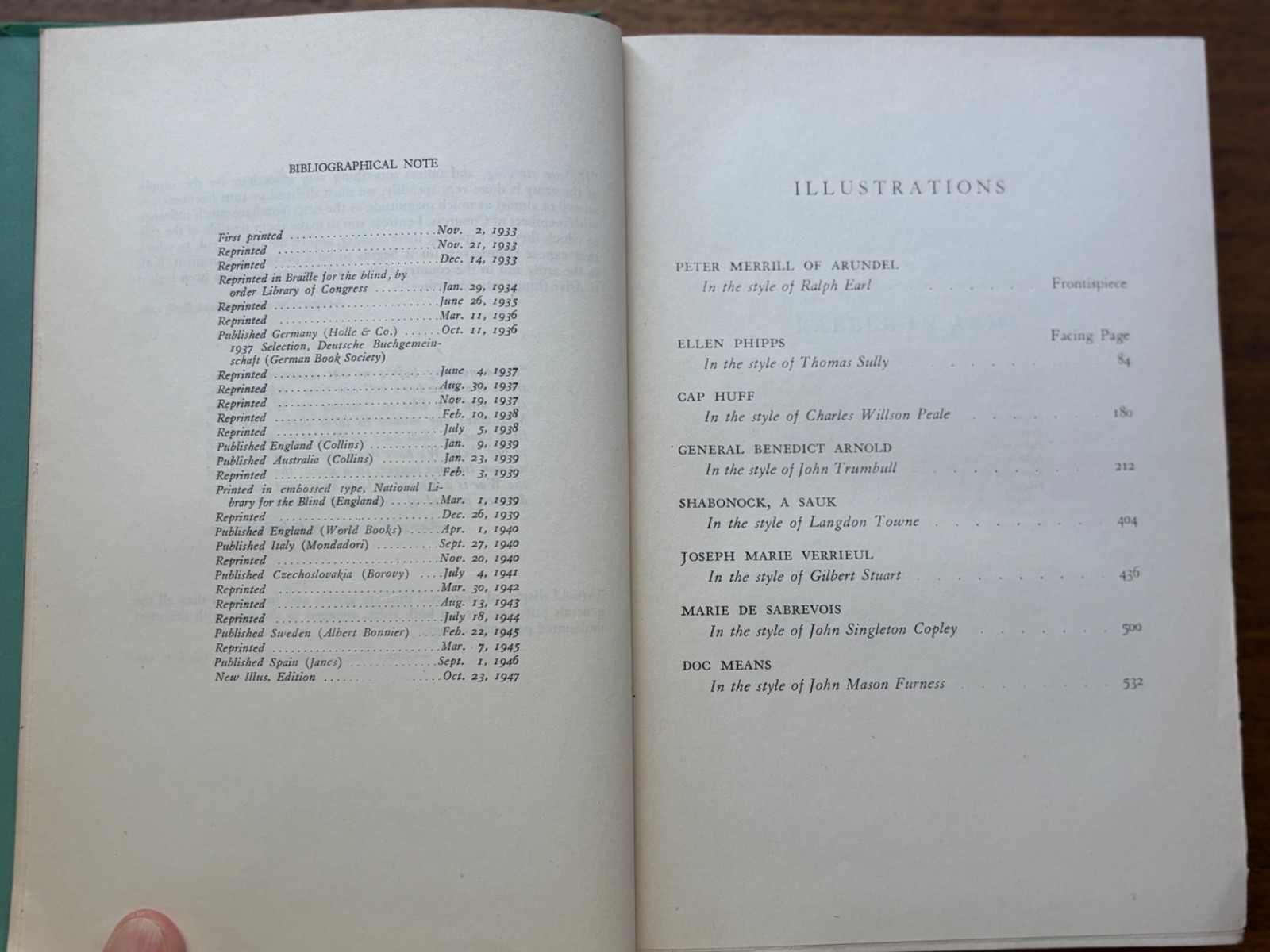 Rabble In Arms by Kenneth Roberts, 1947, First Illustrated Edition, Hardcover