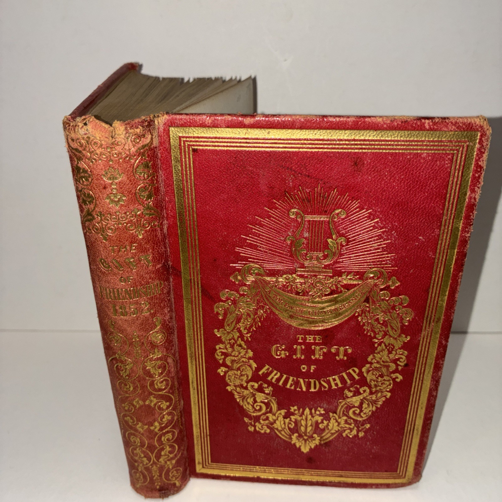 1851 The Gift of Friendship Rare Illustrated Gift Book HC