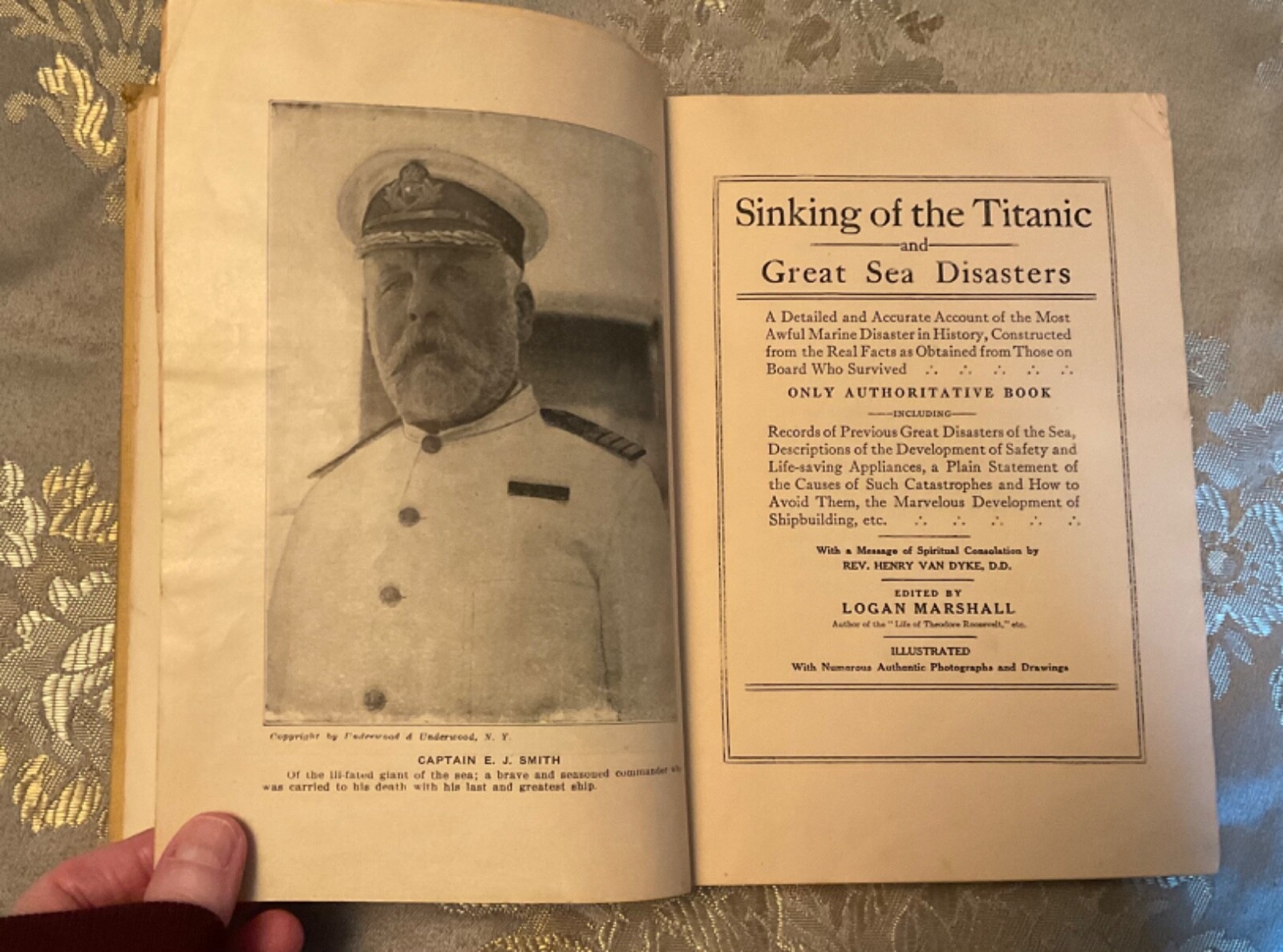 ~ IST ED 1912 LOGAN MARSHALL SINKING TITANIC GREAT SEA DISASTERS WHITE STAR LINE