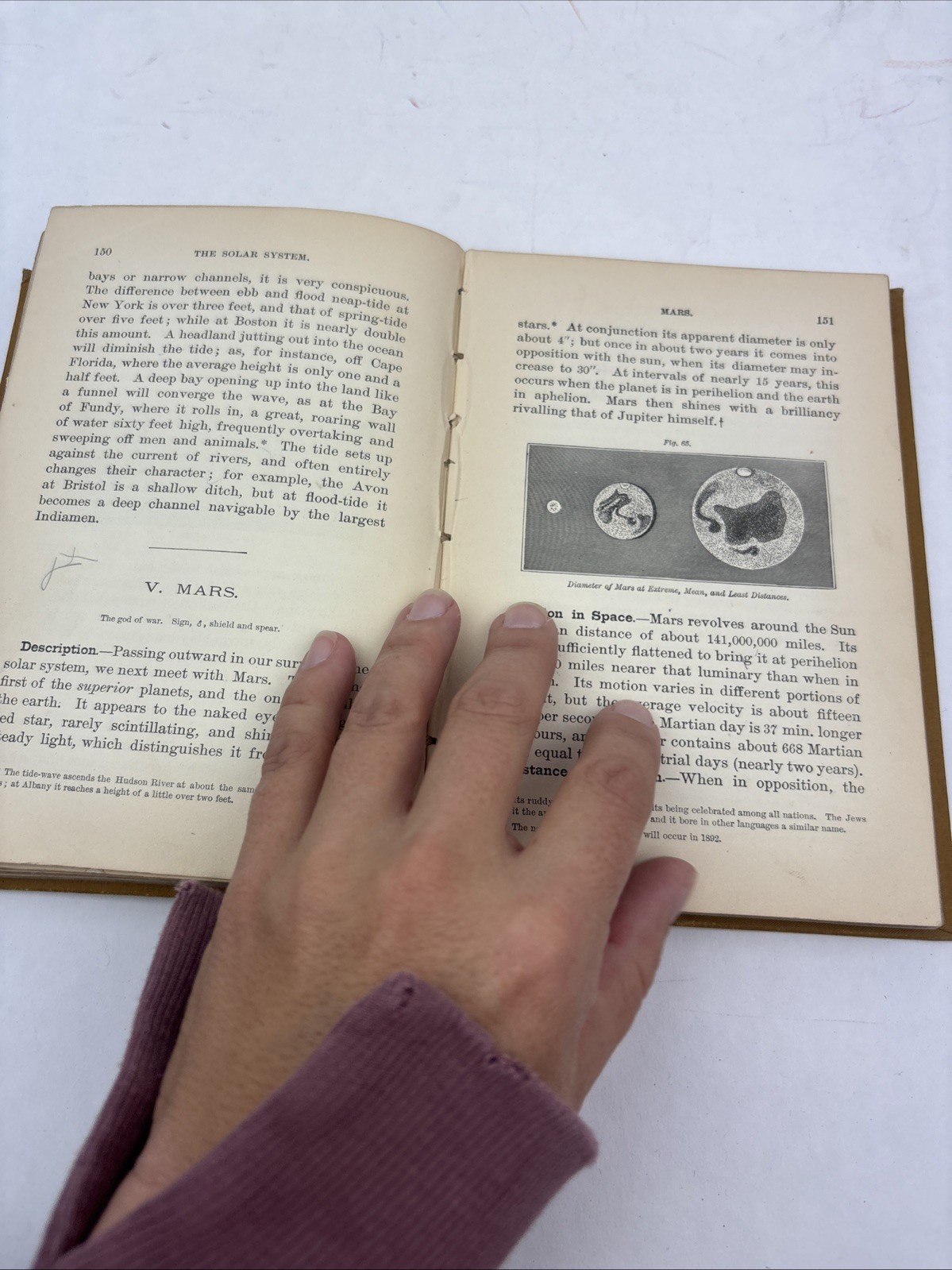1884 Steele’s Sciences New Descriptive Astronomy by Joel Dorman Steele Hardcover