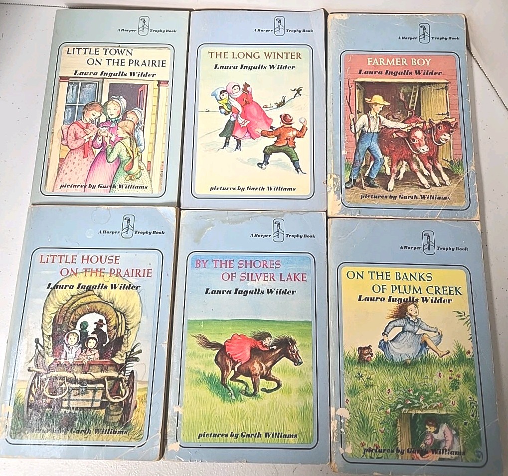 Laura Ingalls Wilder Series Set Little House 2-7 Lot Of 6 Accept Library 1971