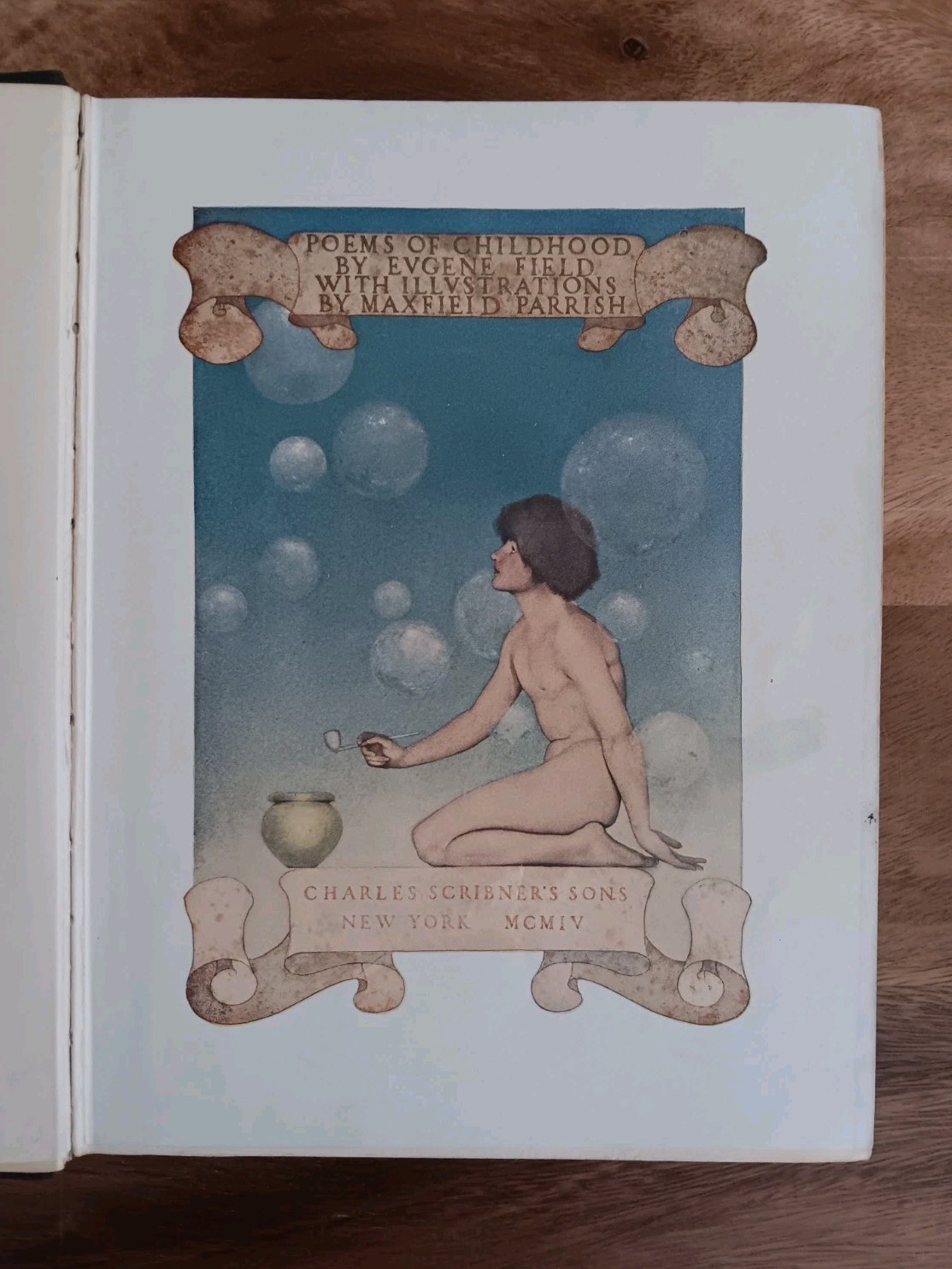Antiquarian 1904 POEMS OF CHILDHOOD Eugene Field / Maxfield Parrish 1st Ed. HC