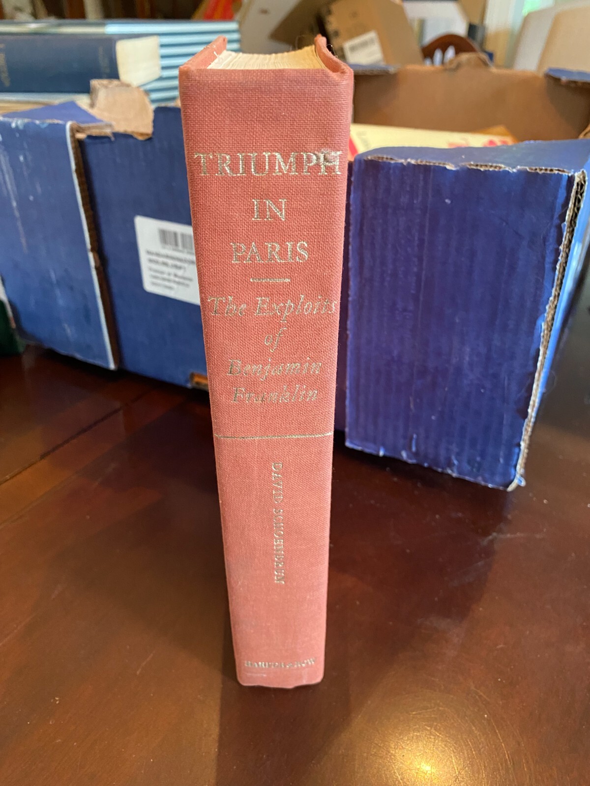 TRIUMPH IN PARIS, THE EXPLOITS OF BENJAMIN FRANKIN, 1976, 1st Ed., FINE, W/DJ