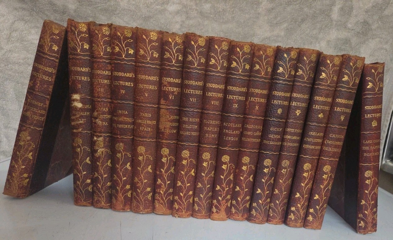 John L Stoddard’s Lectures Complete 10 Volume Set & 5 Supplementary Hardcover