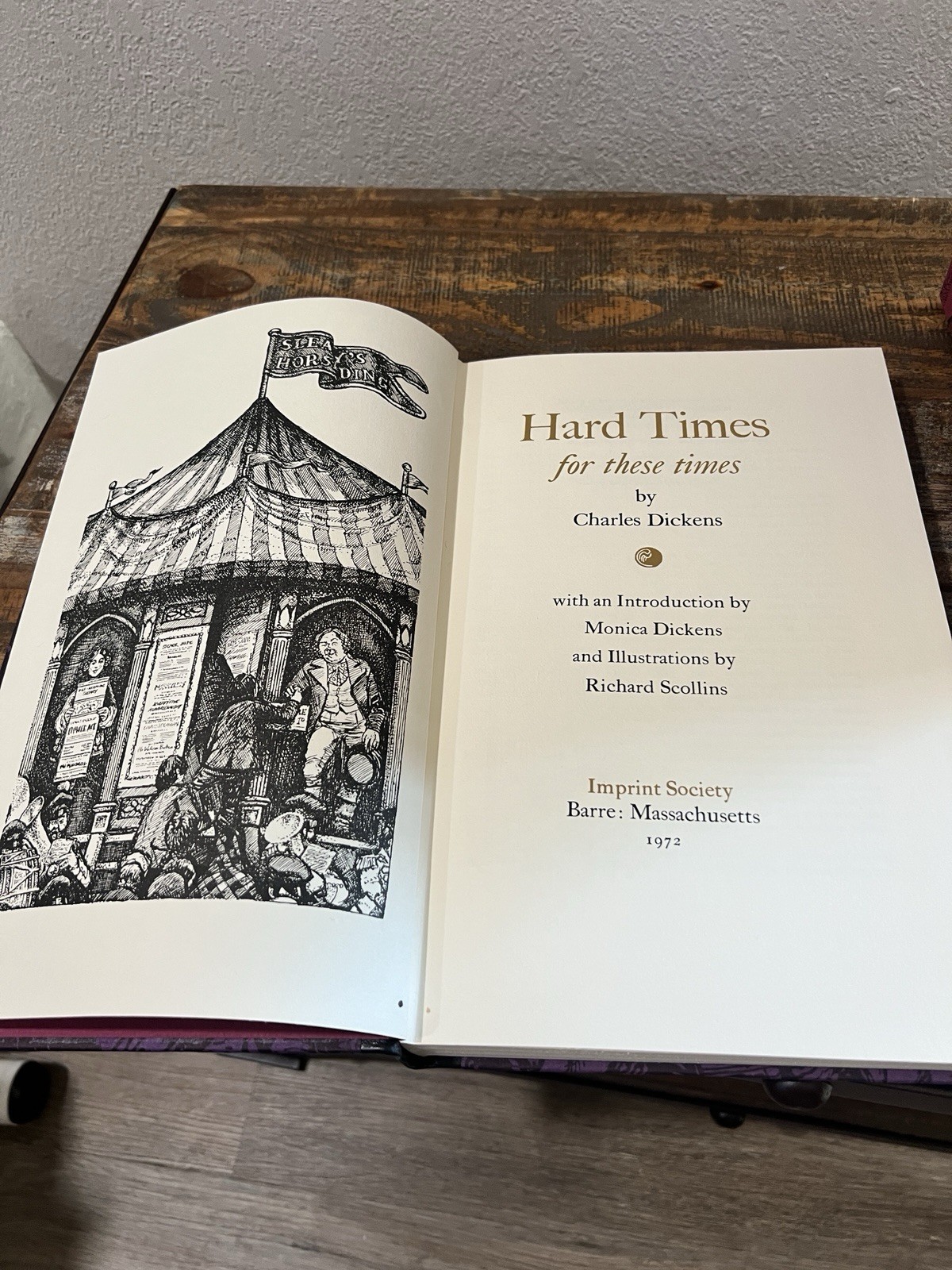 1972 Hard Times For These Times Charles Dickens Imprint Society Limited Edition