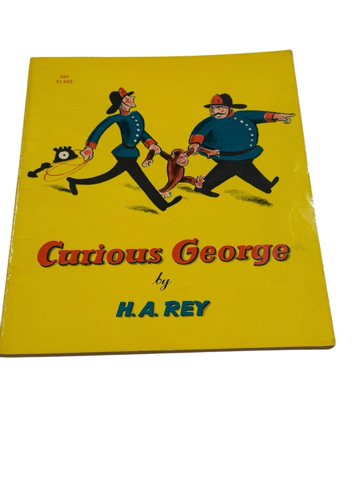 VTG Curious George H.A. Rey Scholastic TJ 492 1941 50¢ Classic Kids Book