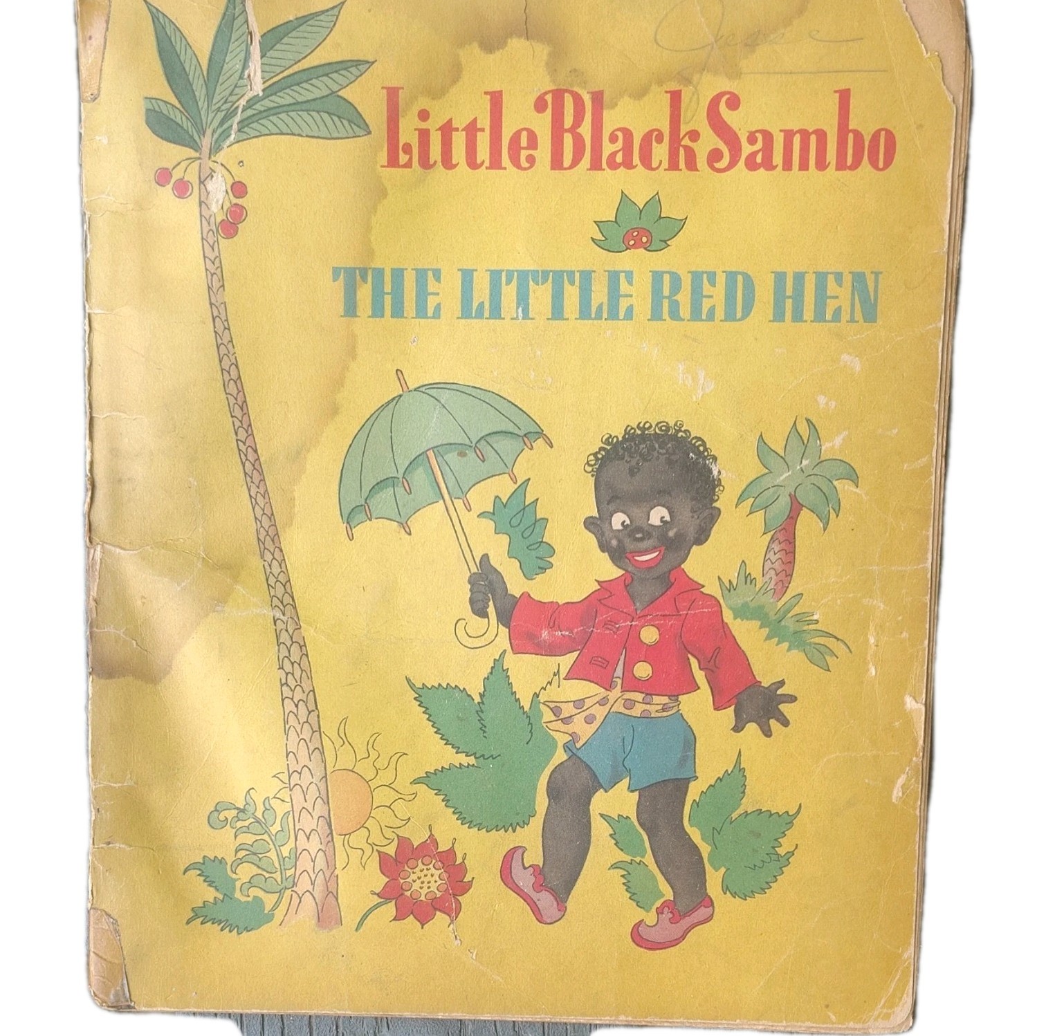 Whitman 1944 Illustrated Vintage Children’s Softcover Little Black Sambo/Red Hen