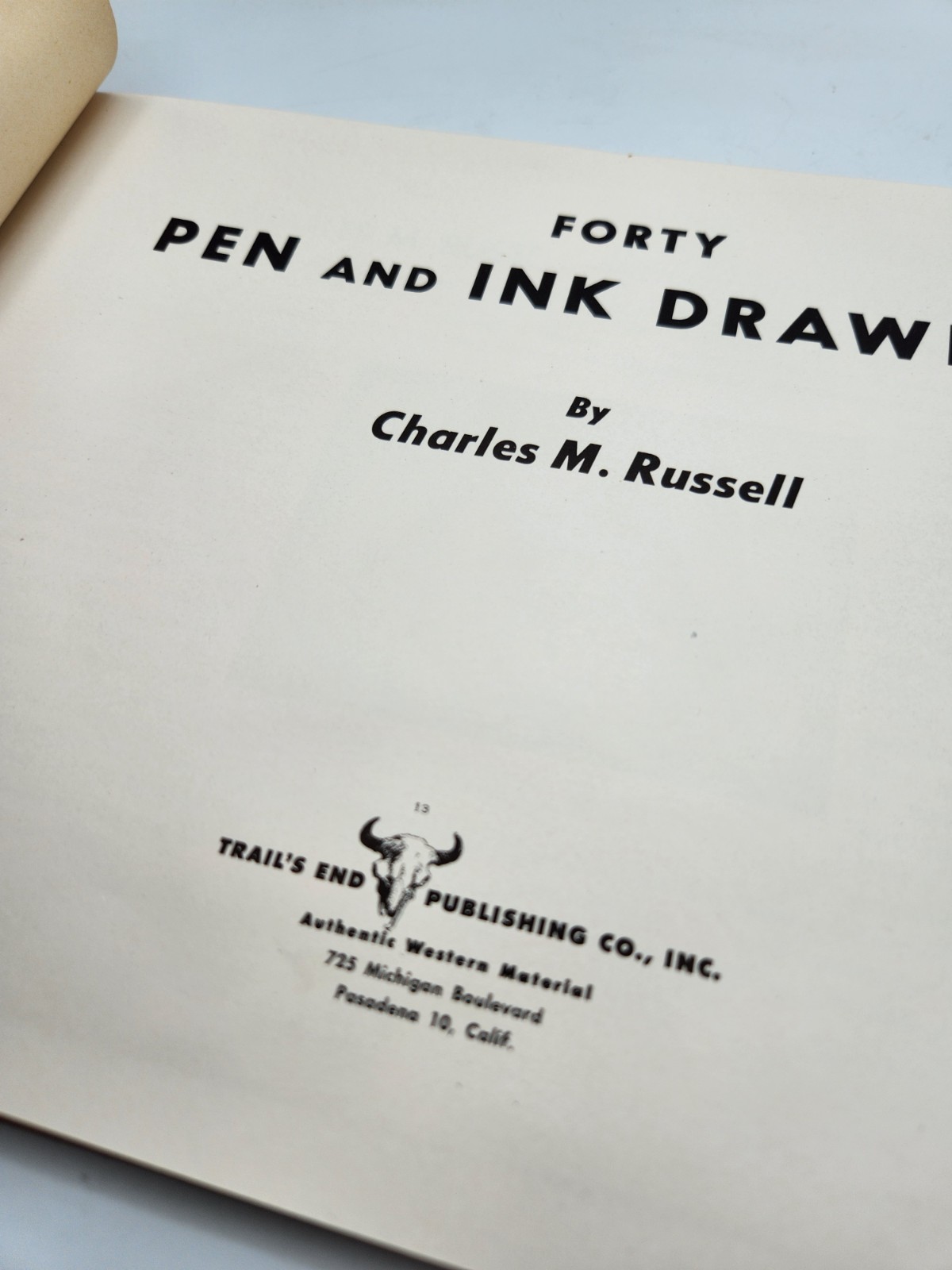 FORTY PEN AND INK DRAWINGS Russell, Charles M.