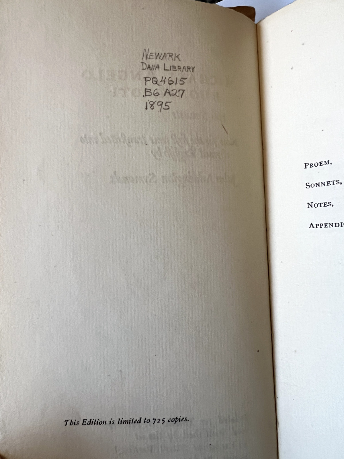 The Sonnets of Michaelangelo- 1st Ed.- 1895-Limited 725 copies- Bibelot Series