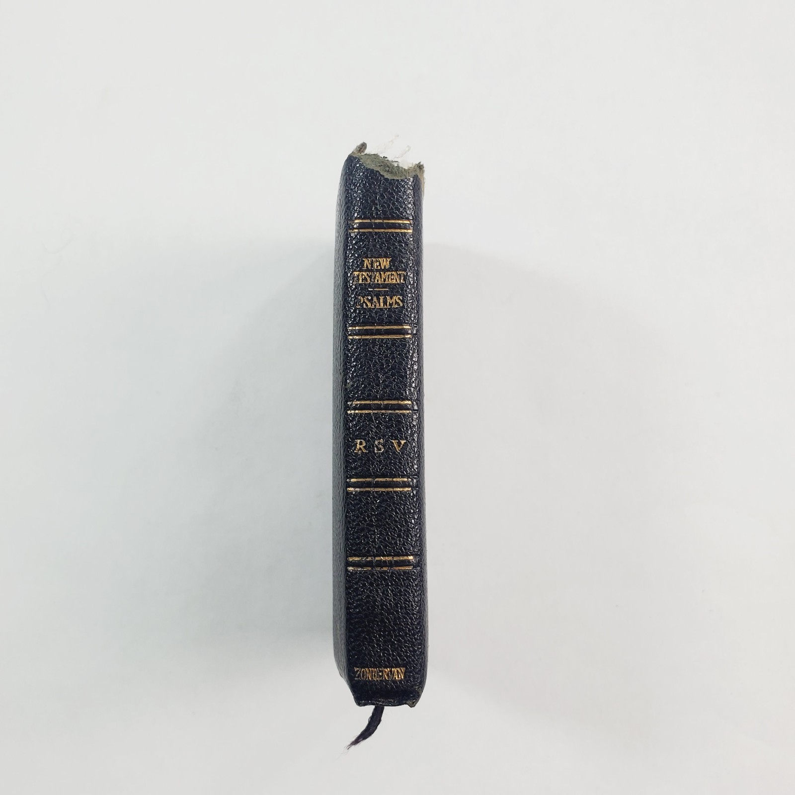 New Testament and Psalms RSV Pocket Bible 1971 Zondervan Morocco Leather Black