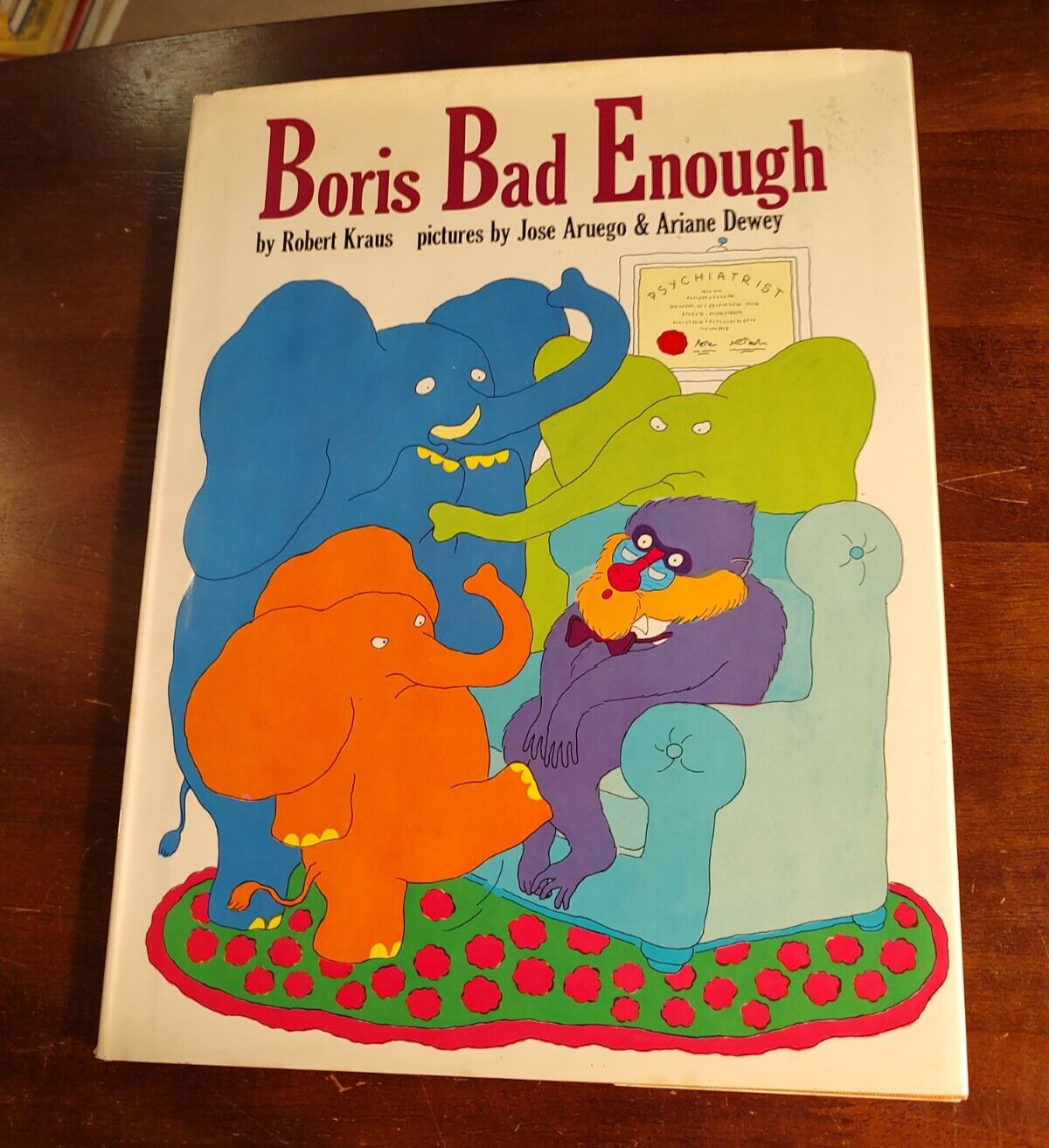 Boris Bad Enough by Robert Kraus, 1976 First Printing, Windmill Books, Like New!