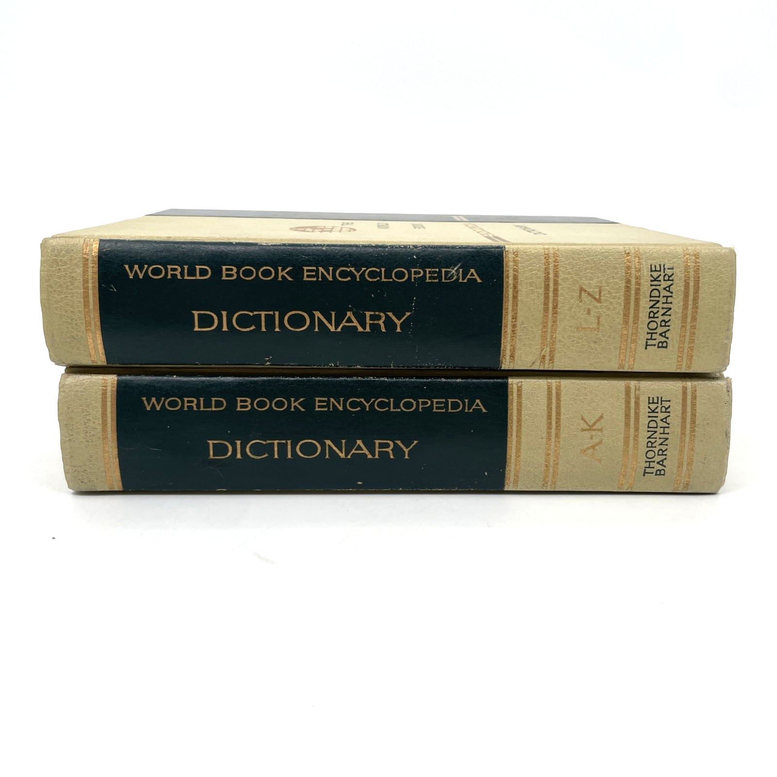 1964 Edition THE WORLD BOOK ENCYCLOPEDIA DICTIONARY A-K & L-Z Thorndike Barnhart