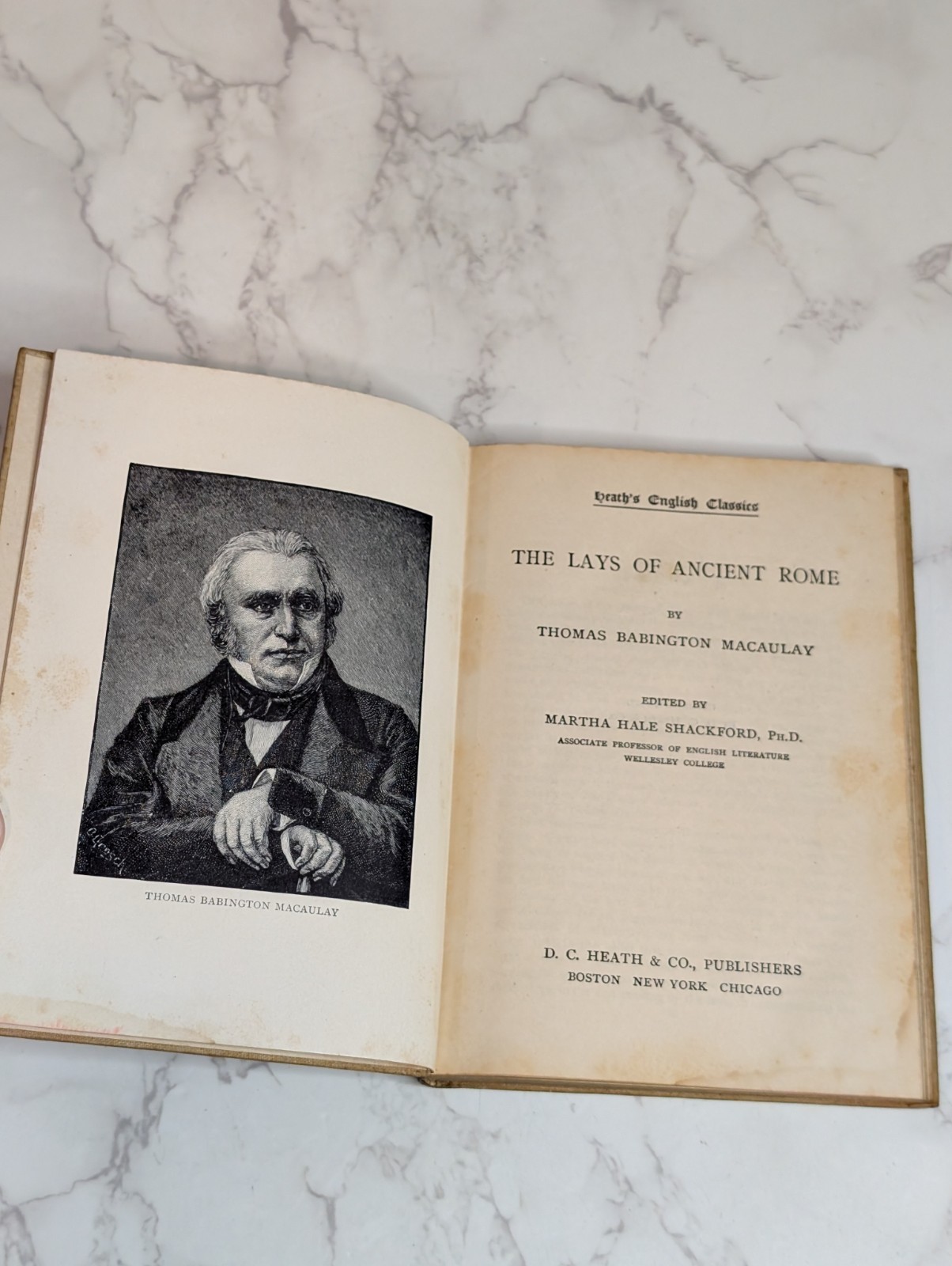 Macaulay-Lays Of Ancient Rome 1907 Ed. Martha Shackleford, D.C. Heath