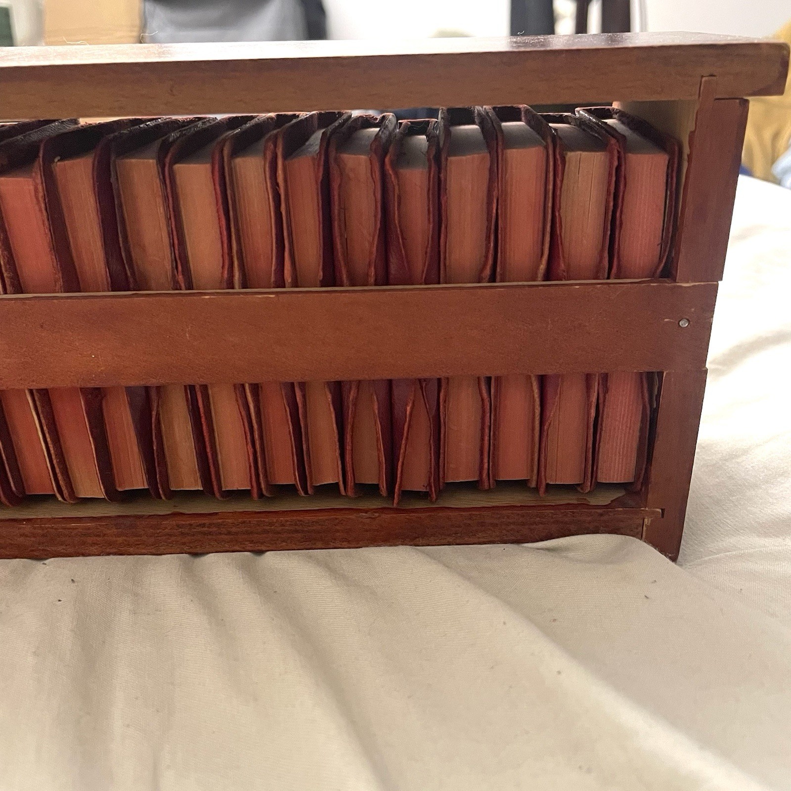 Antique Miniature Knickerbocker Shakespeare Books 23 Vols Original Wood Case