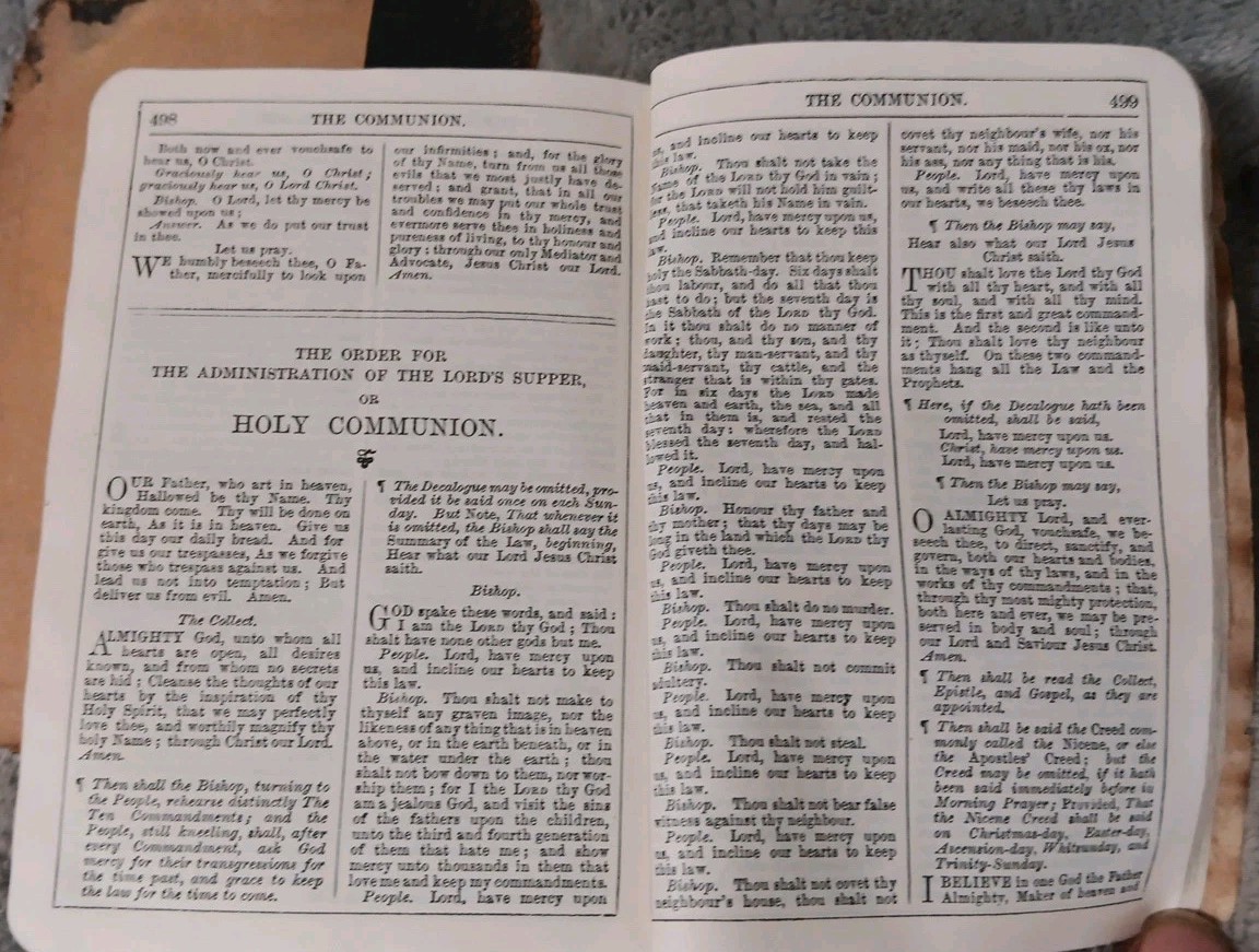 1823 The Book Of Common Prayer Protestant Episcopal Church Psalms Of David READ