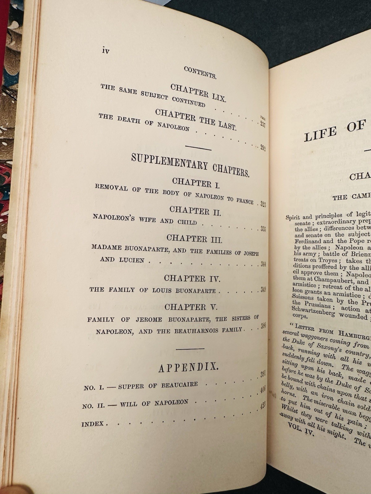 1852 4 Volumes The Life of Napoleon Buonaparte Fine Binding