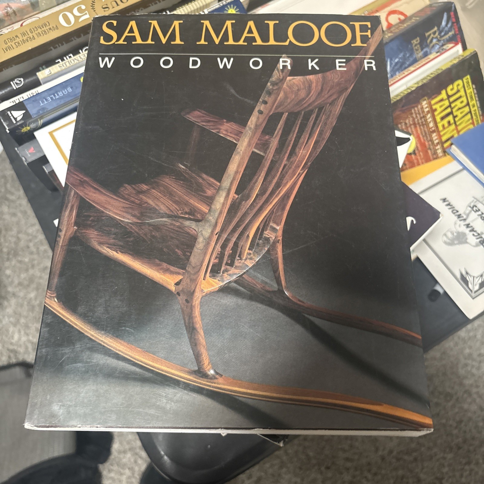 Sam Maloof Woodworker 1st Ed Softcover 1988 Author Signed Dust Jacket Good++